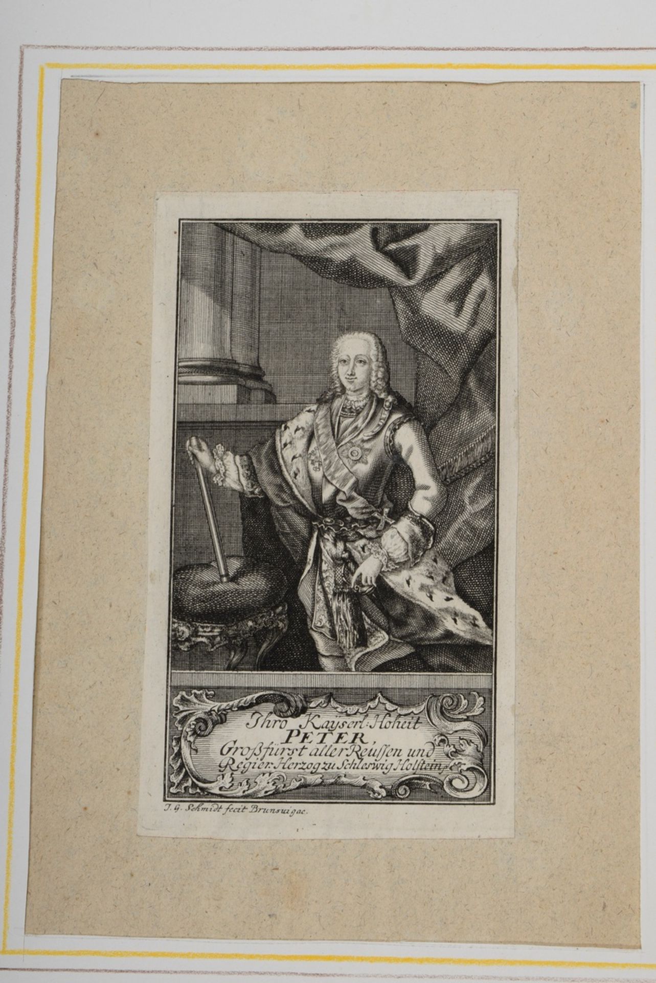 Mixed lot of 16 various engravings "Russian Rulers", i.a. Alexander I., Anna Petrovna, Elisabeth, P - Image 12 of 17