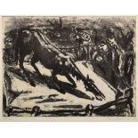 Fronius, Hans (1903-1988) „Das letzte Pferd“ 1967, Radierung, 46/100, u. sign./dat./num./betit., u.