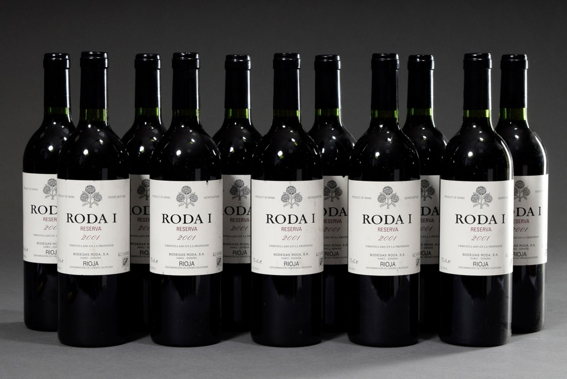 11 Bottles 2001 Bodegas Roda 'Roda I' Reserva, Rioja DOCa, Spain, red wine, 0,75l., contains sulphi