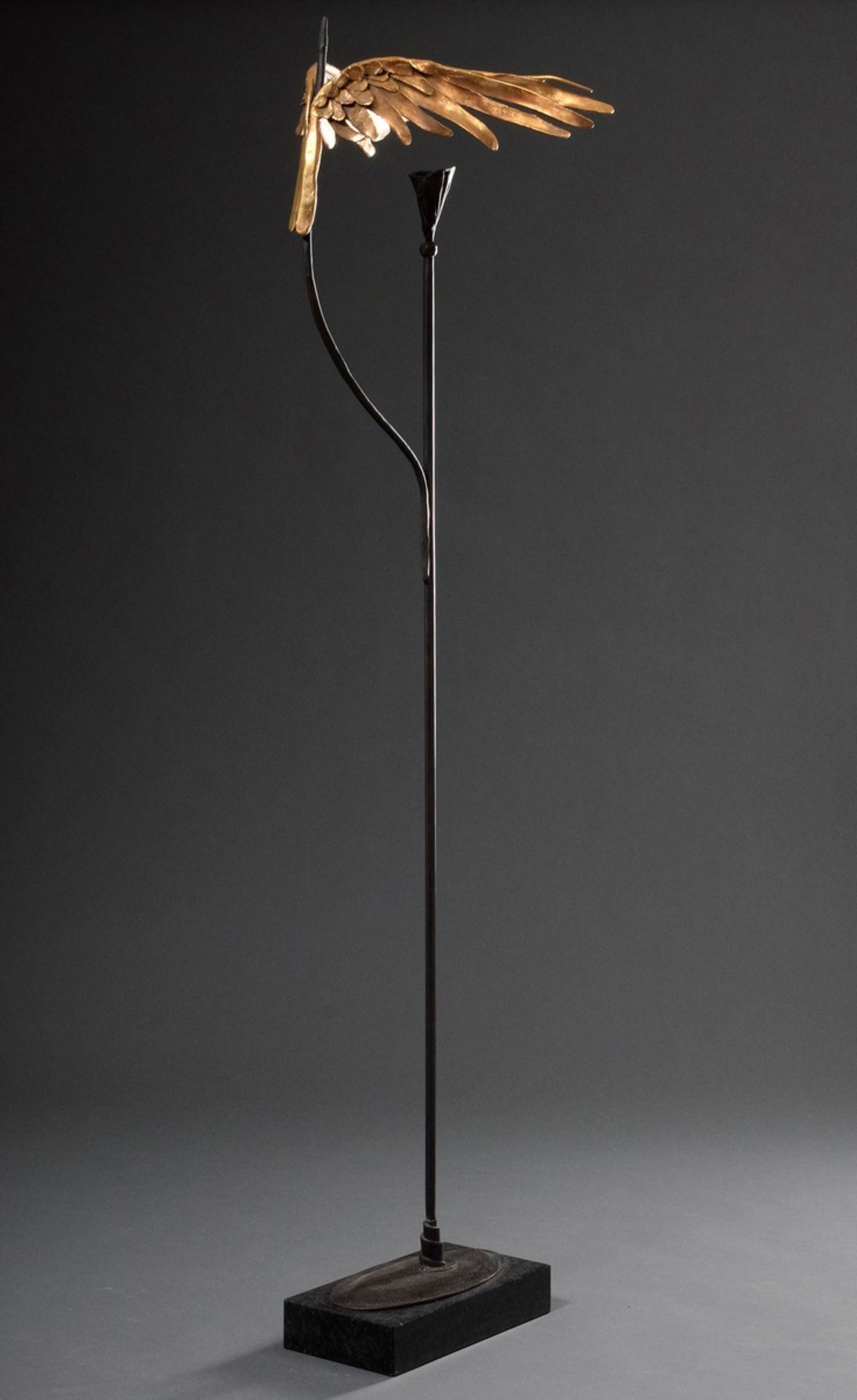 Wunderlich, Paul (1927-2010) "winged candlestick", bronze on marble base 108/500, sign./num. on sta