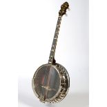 Tenor Banjo, The Bacon Banjo Company, Groton Connecticut, Modell Silver Bell No.1, USA 1927, Serien