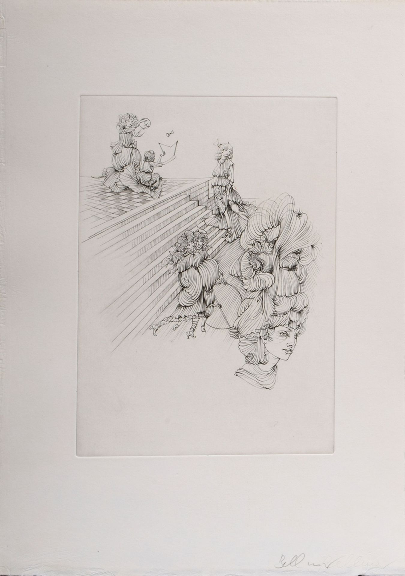 7 Bellmer, Hans (1902-1975) "Female", etchings, u. inscr., printer's proofs, PM 12x8,2-30,3x21,4cm, - Image 12 of 17