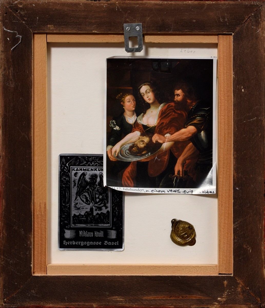 Unknown copyist c. 1700 "Herodias and Salome with the head of John the Baptist" after Peter Paul Ru - Image 3 of 3