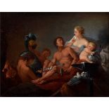 Taraval, Jean-Hugues (1729-1785) „Venus und Mars in der Schmiede des Vulkan“ 1782, Öl/Leinwand, u.r