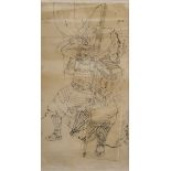 Kuniyoshi Schule (möglicherweise Yoshitoshi) „Kato Kiyomasa überschaut das Schlachtfeld“ (Samurai i