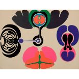 Bubenik, Gernot (*1942) „Vier weibliche Formen“ 1966, Farbserigraphie, 78/100, u. sign./dat./num.,
