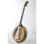 Tenor Banjo, The Vega Company, Boston Massachusetts, Modell Vegaphone Deluxe, USA 1927, Seriennumme