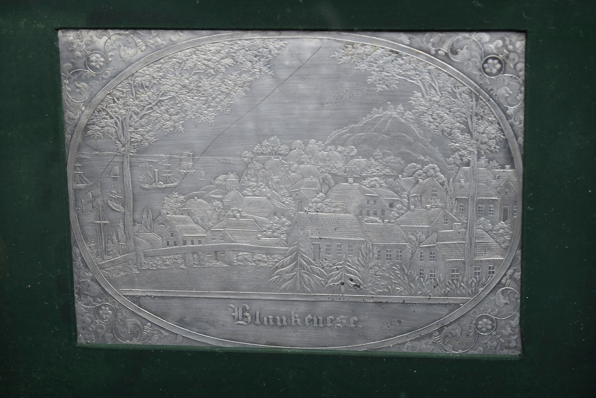 4 Kainer, Wenzel (active in Hamburg from 1850-1865) pewter casts of cut glass plates "Jungfernstieg - Image 3 of 5