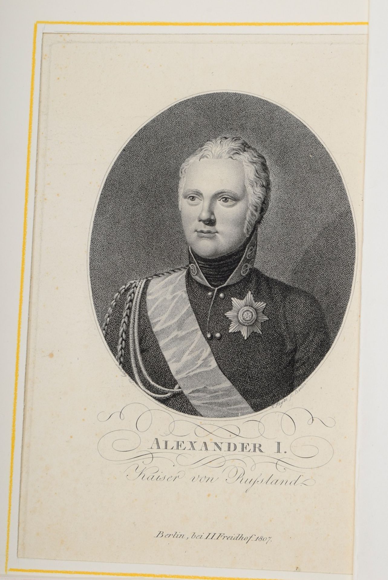 Mixed lot of 16 various engravings "Russian Rulers", i.a. Alexander I., Anna Petrovna, Elisabeth, P - Image 13 of 17