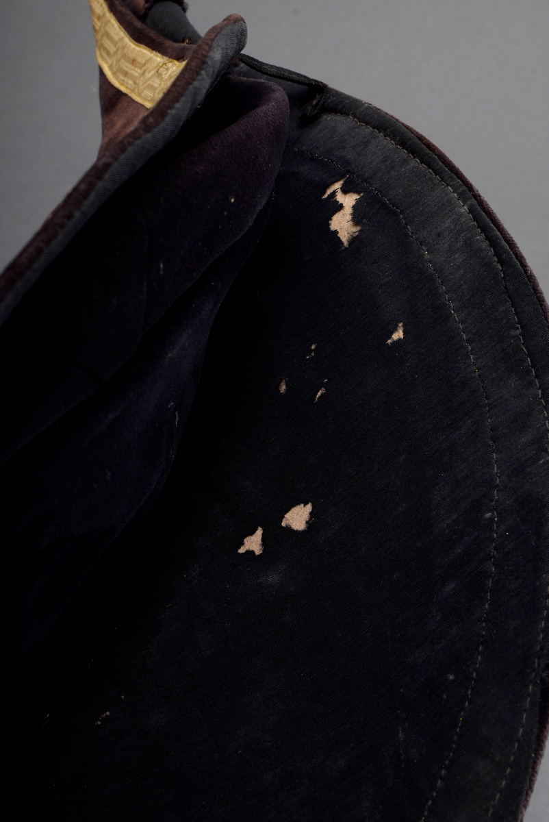 2 Various parts: Admiral's two-pointed hat (l. 47cm), and 2 badges "Imperial Navy" mounted on cloth - Image 6 of 6