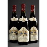 3 Flaschen 1996 Hospices de Nuits, Nuits Saint Georges, 1er Cru, Les Didiers, Beaune, Rotwein, 0,75