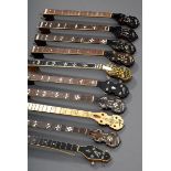10 Tenor Banjo Hälse, Gibson, 19 Bünde, teilweise mit Stimm-Mechaniken, diverse Gebrauchs- und Alte