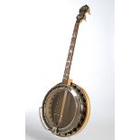 Tenor Banjo, Paramount, William L. Lange, New York, Modell Style B, USA 1925, Seriennummer 4871, ve