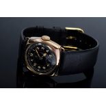 Anker Armbanduhr, Walzgold Garant 20 Micron, Handaufzug, Leuchtindizes, kleine Sekunde um 1930, sch