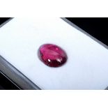 Rosa Rubellit Turmalin Cabochon (5.5ct, 13,4x10,5mm)