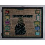 Holz Kassette von Friedensreich Hundertwasser (1928-2000) "Look at it on a rainy day (Regentag)", Z