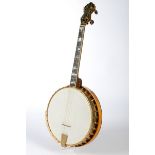 Tenor Banjo, The Vega Company, Boston Massachusetts, Modell Tubaphone Deluxe, USA 1917, Seriennumme