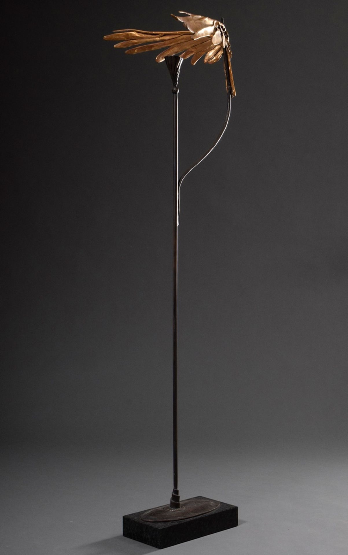 Wunderlich, Paul (1927-2010) "winged candlestick", bronze on marble base 108/500, sign./num. on sta - Image 2 of 8