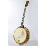 Tenor Banjo, The Vega Company, Boston Massachusetts, Modell Vegaphone Deluxe, USA 1928, Seriennumme