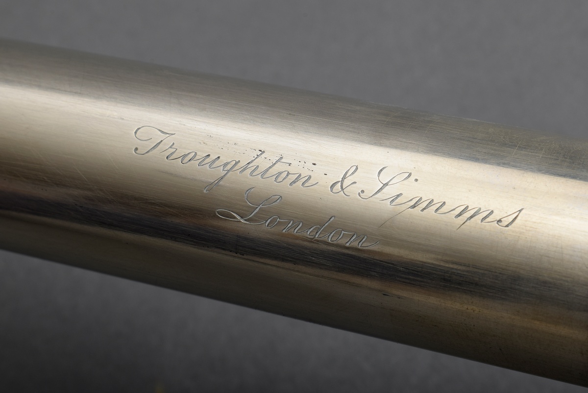 Telescope by Troughton & Simms/London, dedication engraving by the British government to "Captain H - Image 7 of 9