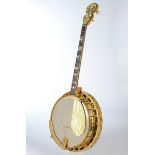 Tenor Banjo, Gibson Inc., Kalamazoo Michigan, Modell Bella Voce, USA 1927, Seriennummer 8685-1, Sig