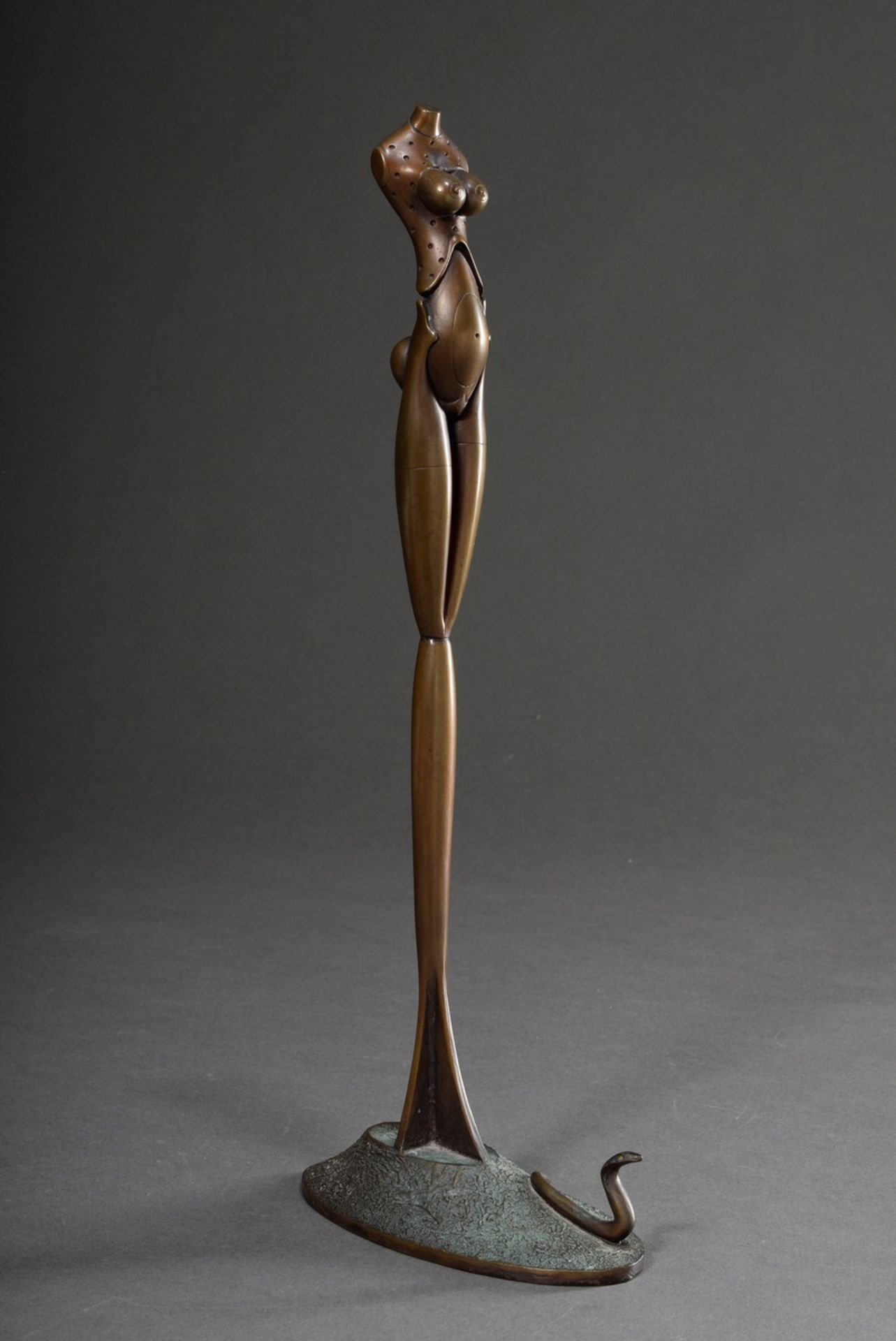 Wunderlich, Paul (1927-2010) "Eva" 1980, 379/1250, bronze patinated, monogr./num., h. 37cm, min. sc - Image 3 of 7