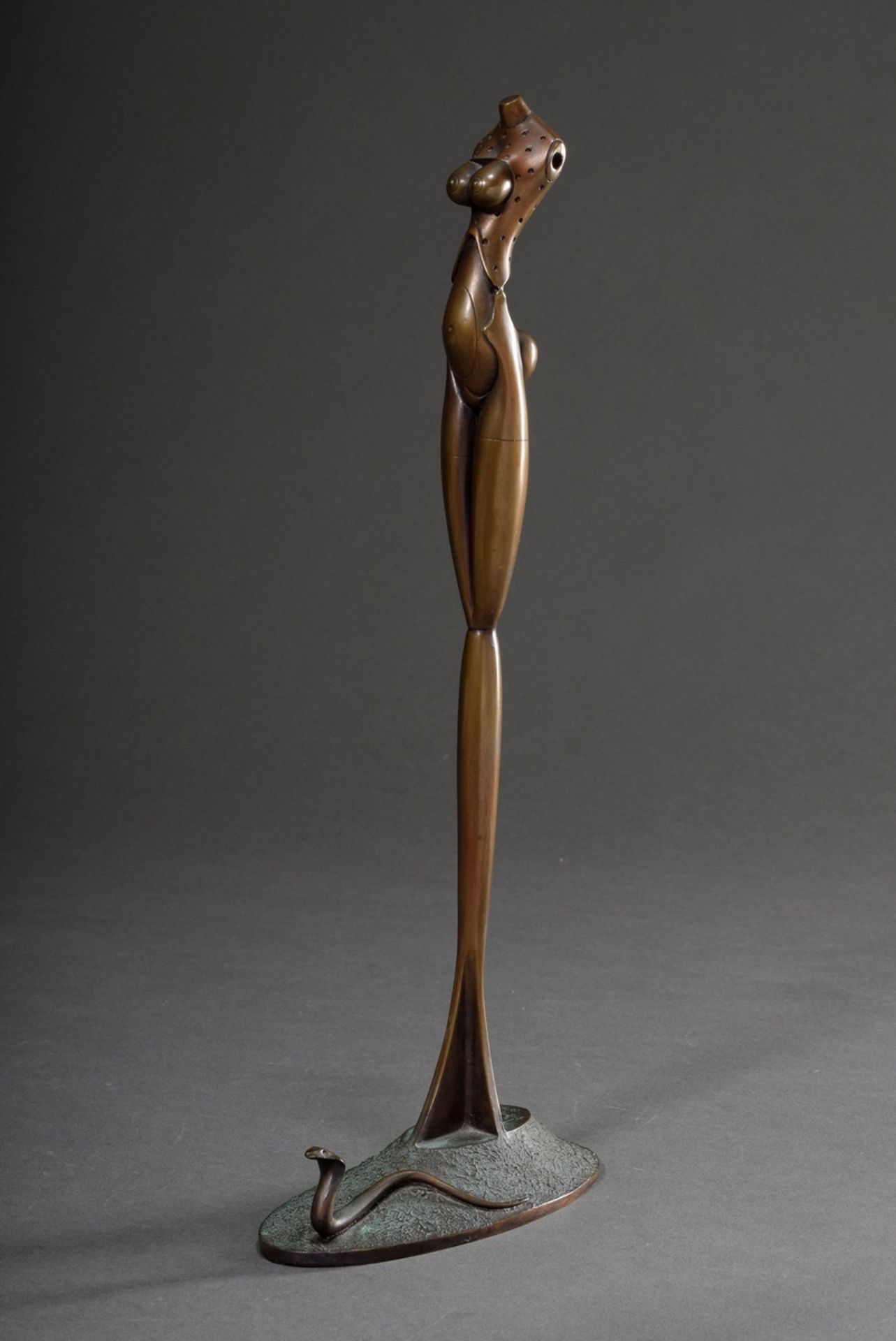 Wunderlich, Paul (1927-2010) "Eva" 1980, 379/1250, bronze patinated, monogr./num., h. 37cm, min. sc - Image 5 of 7