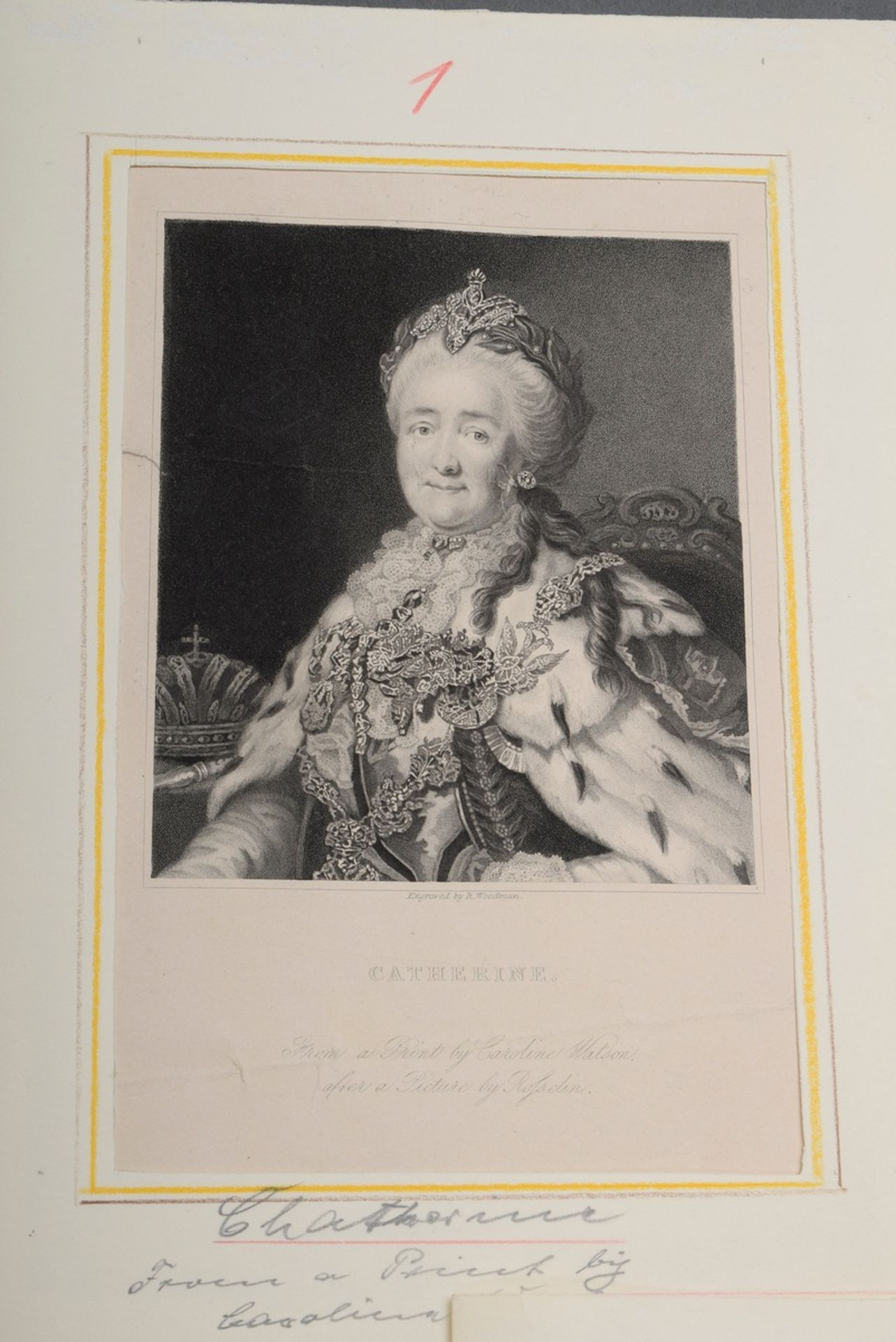 Mixed lot of 16 various engravings "Russian Rulers", i.a. Alexander I., Anna Petrovna, Elisabeth, P - Image 11 of 17