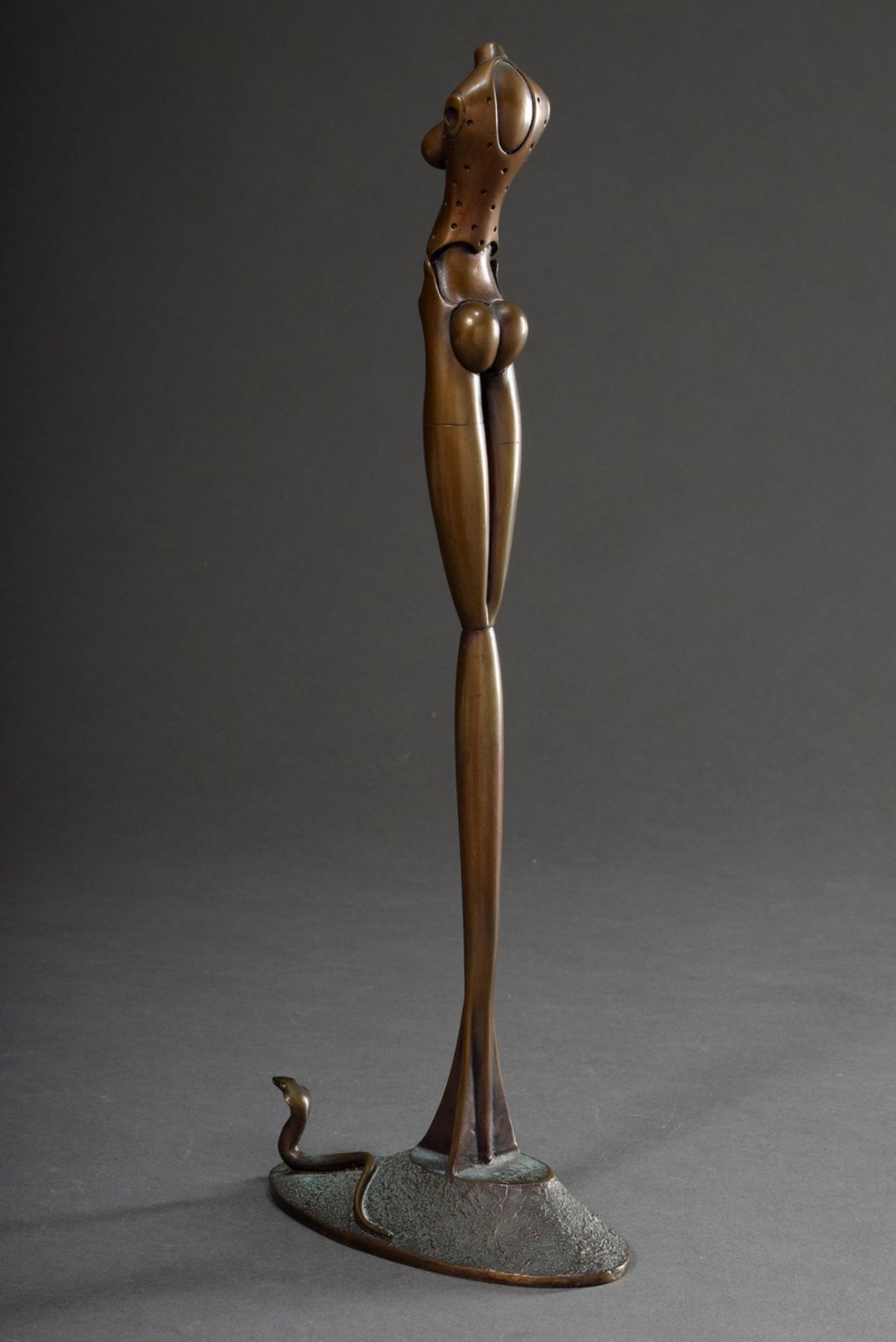 Wunderlich, Paul (1927-2010) "Eva" 1980, 379/1250, bronze patinated, monogr./num., h. 37cm, min. sc - Image 4 of 7