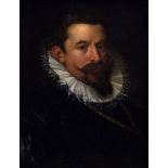 Unbekannter Portraitist d. 18.Jh. "Herr mit Halskrause", Öl/Leinwand doubliert, 61x46cm (m.R. 69,5x