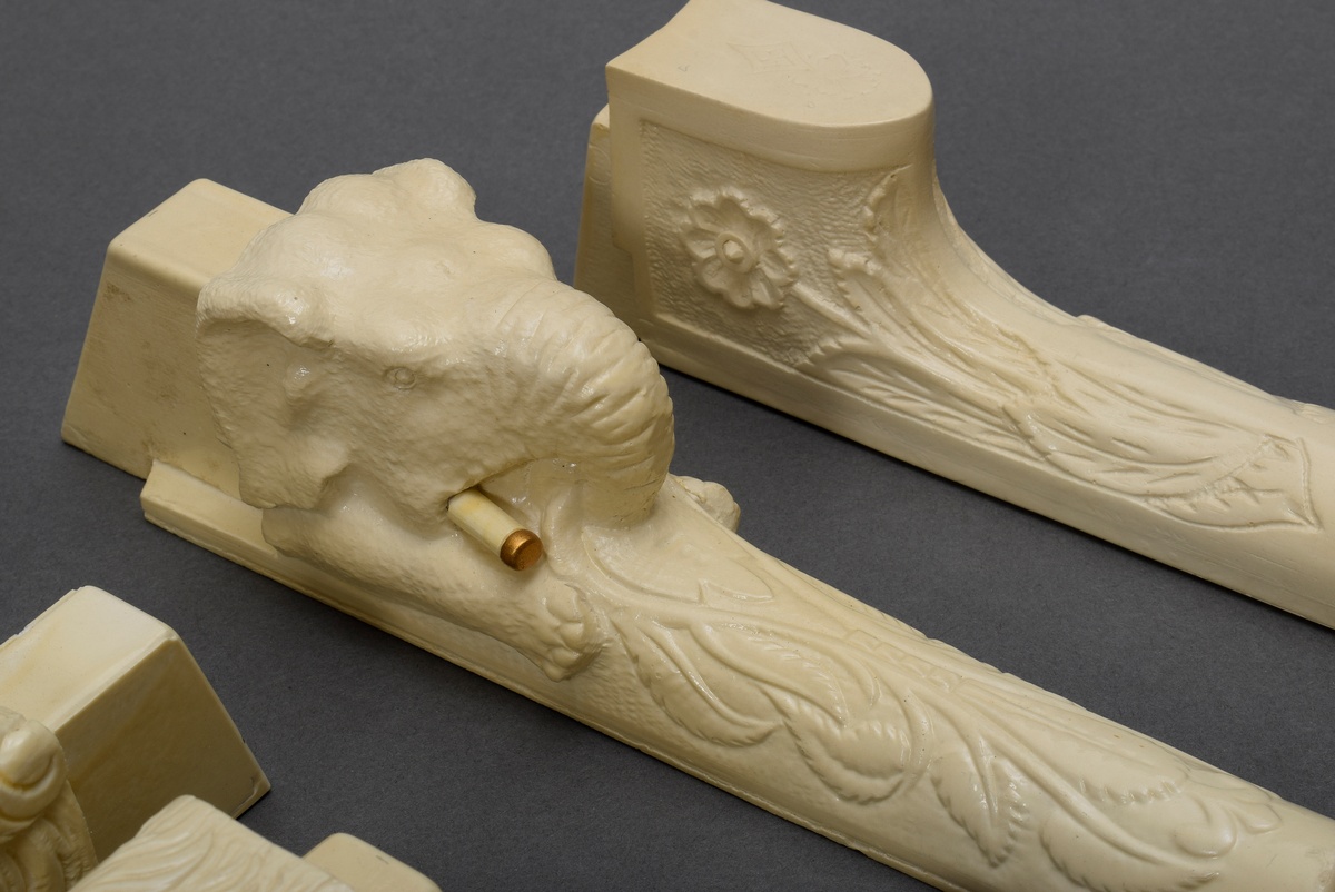 12 Positive mass casts of various banjo heels, from the Kaspar Herde Collection - Image 3 of 6