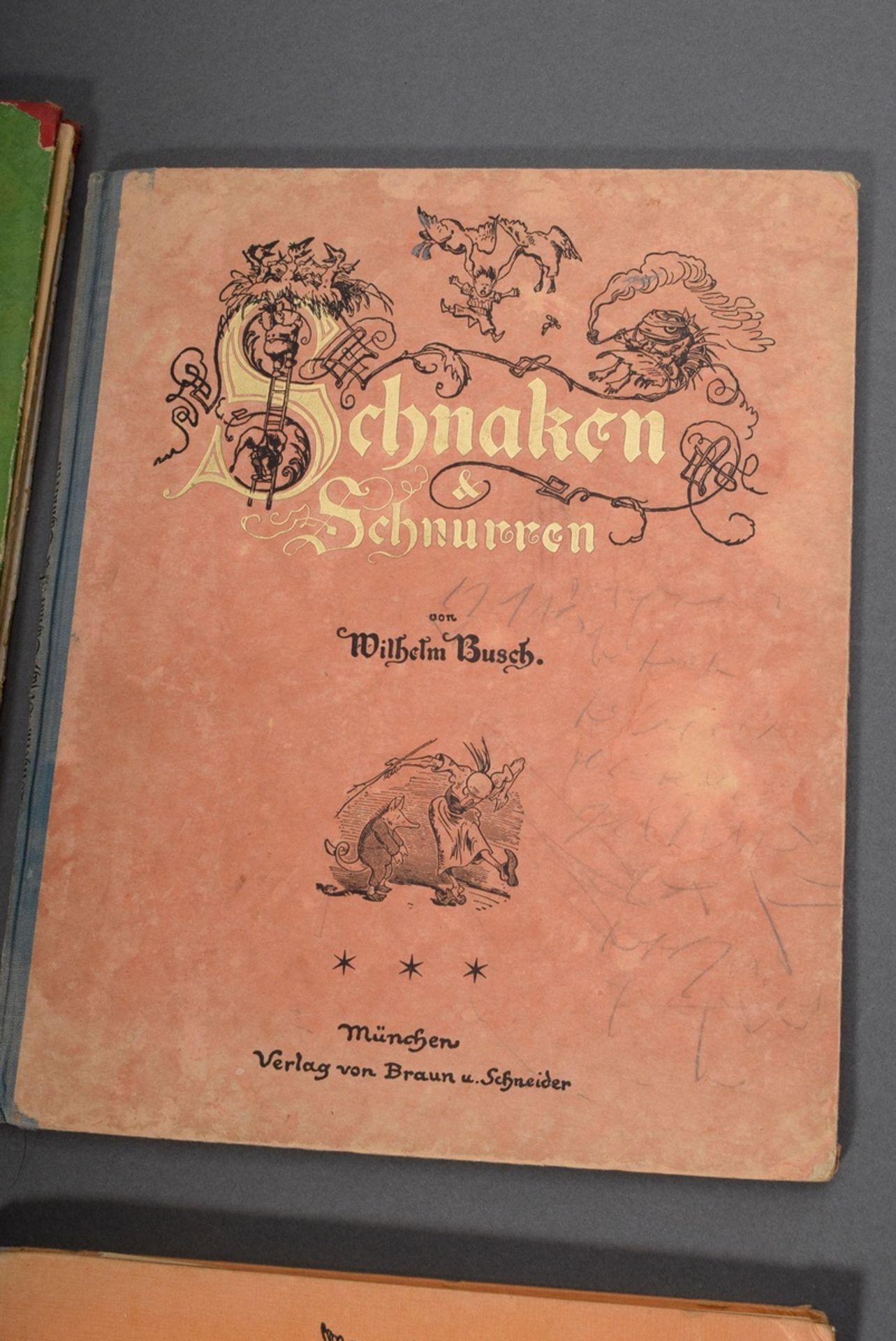 8 Various children's books: Adolf Holst "Hochzeit im Winkel"; 2x Wilhelm Busch "Schnaken und Schnur - Image 5 of 9