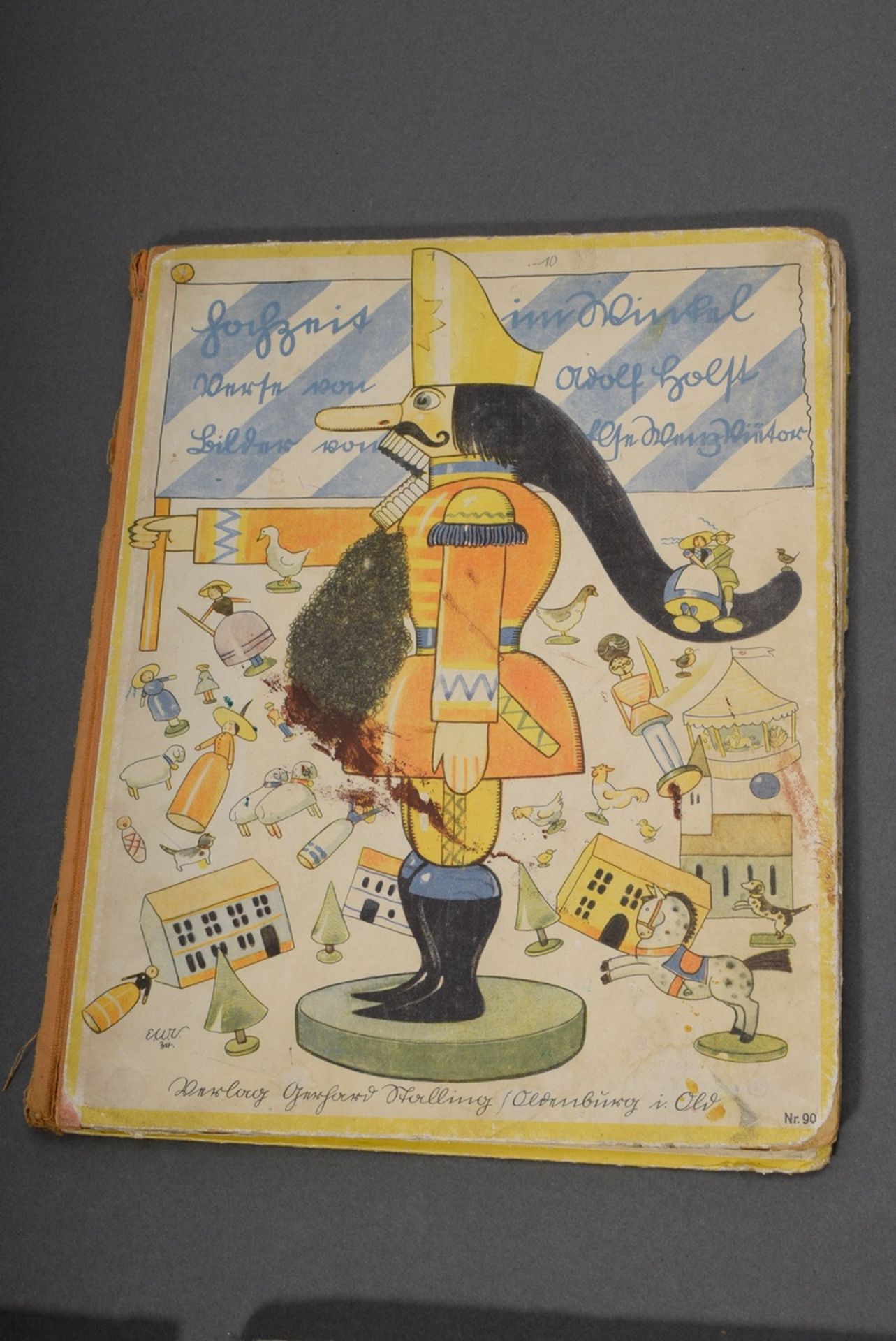 8 Various children's books: Adolf Holst "Hochzeit im Winkel"; 2x Wilhelm Busch "Schnaken und Schnur - Image 8 of 9