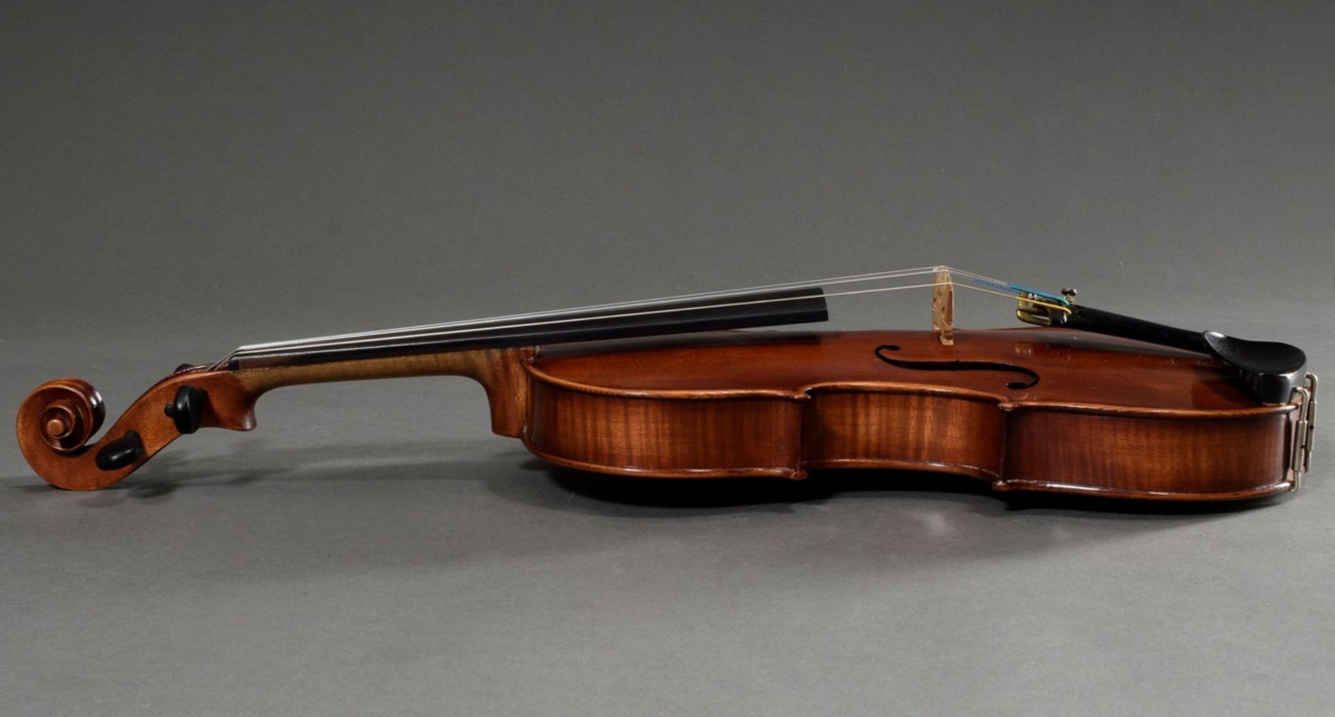 Violin, probably Heinrich Moritz Schuster, Markneukirchen 1st half of the 20th century, with case ( - Image 11 of 19