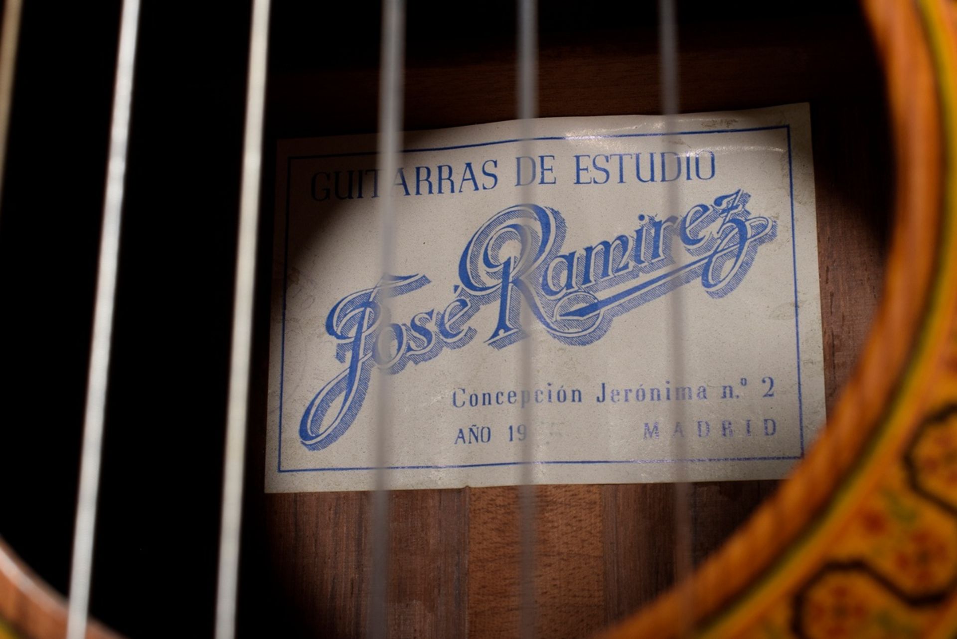 Classical guitar or Flamenco guitar, José Ramirez, Spain 1975, spruce top, back and sides of West I - Image 14 of 25