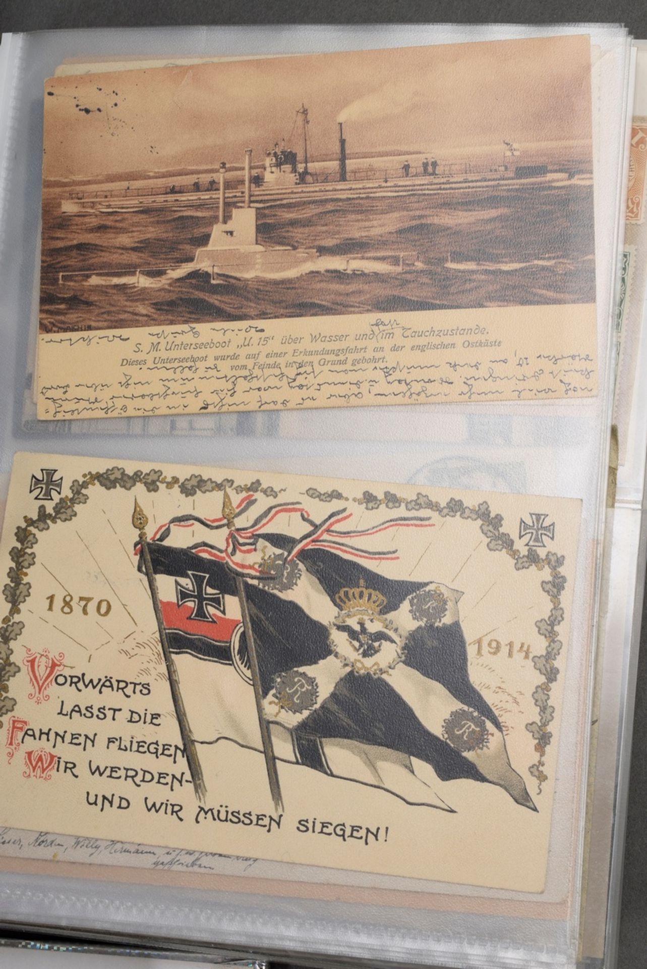 5 Diverse Alben alte Postkarten, Briefe und Umschläge: Ansichten, Historische Persönlichkeiten, Pro - Bild 4 aus 9