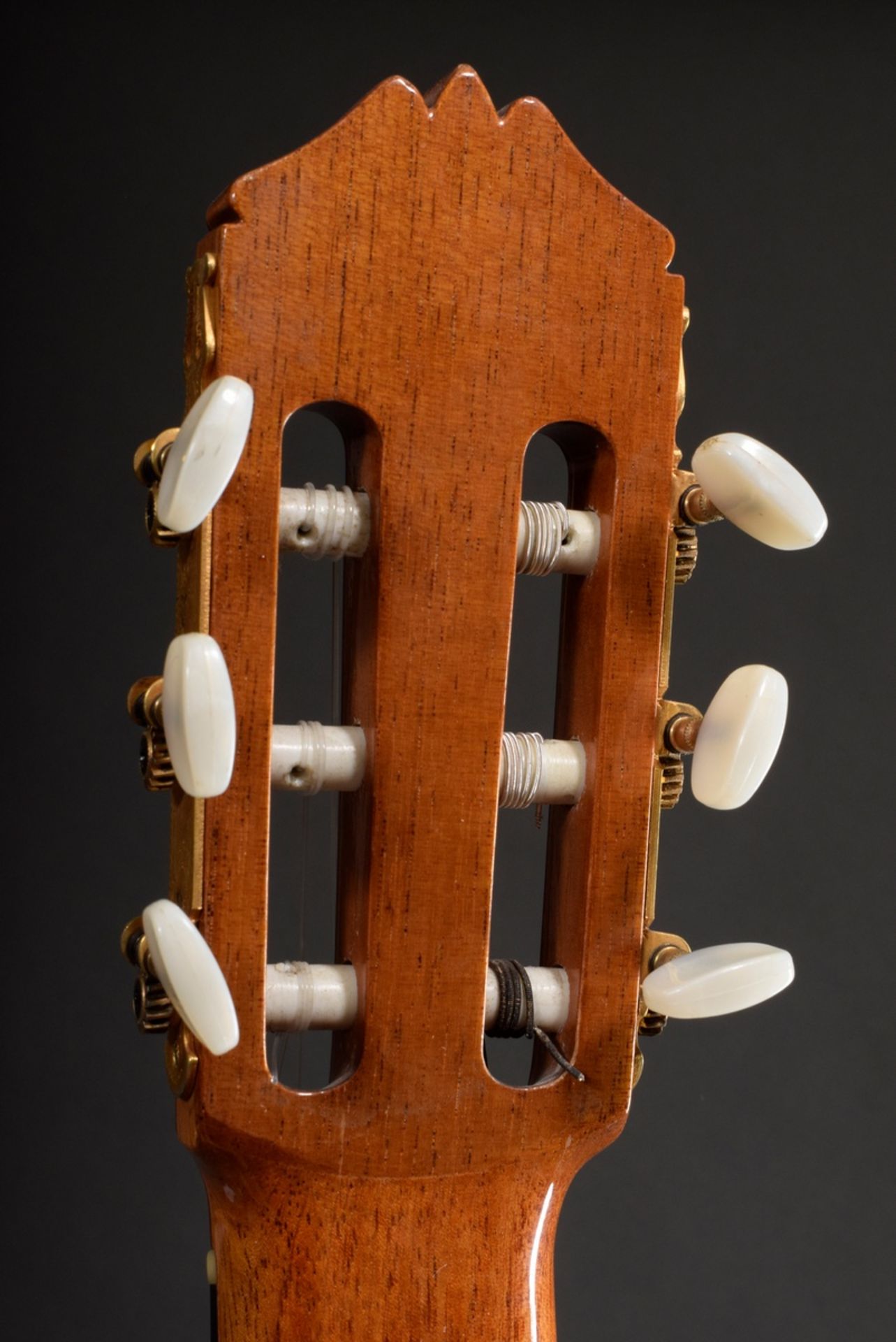 Classical guitar or Flamenco guitar, José Ramirez, Spain 1975, spruce top, back and sides of West I - Image 5 of 25