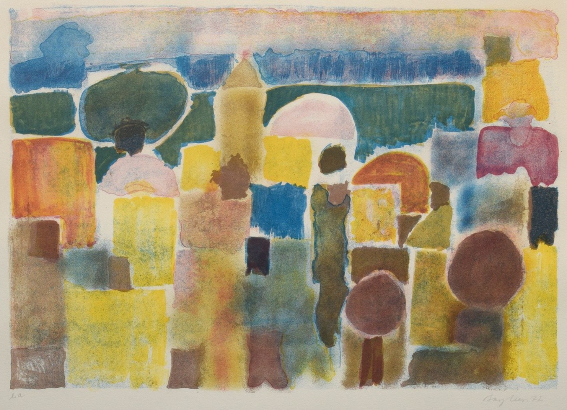 Bargheer, Eduard (1901-1979), untitled, 1977, color lithograph