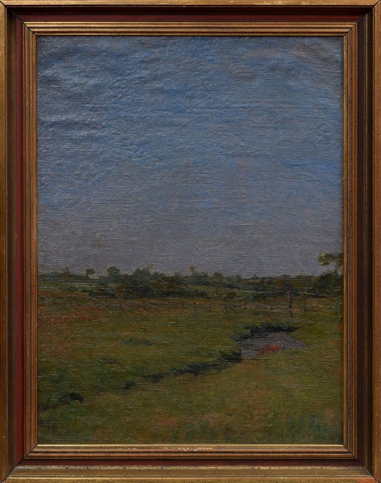 Storm, Paul (1880-1951) "Landscape of Holstein", oil/canvas mounted on panel, 66,5x50,5cm (w.f. 76, - Image 2 of 4