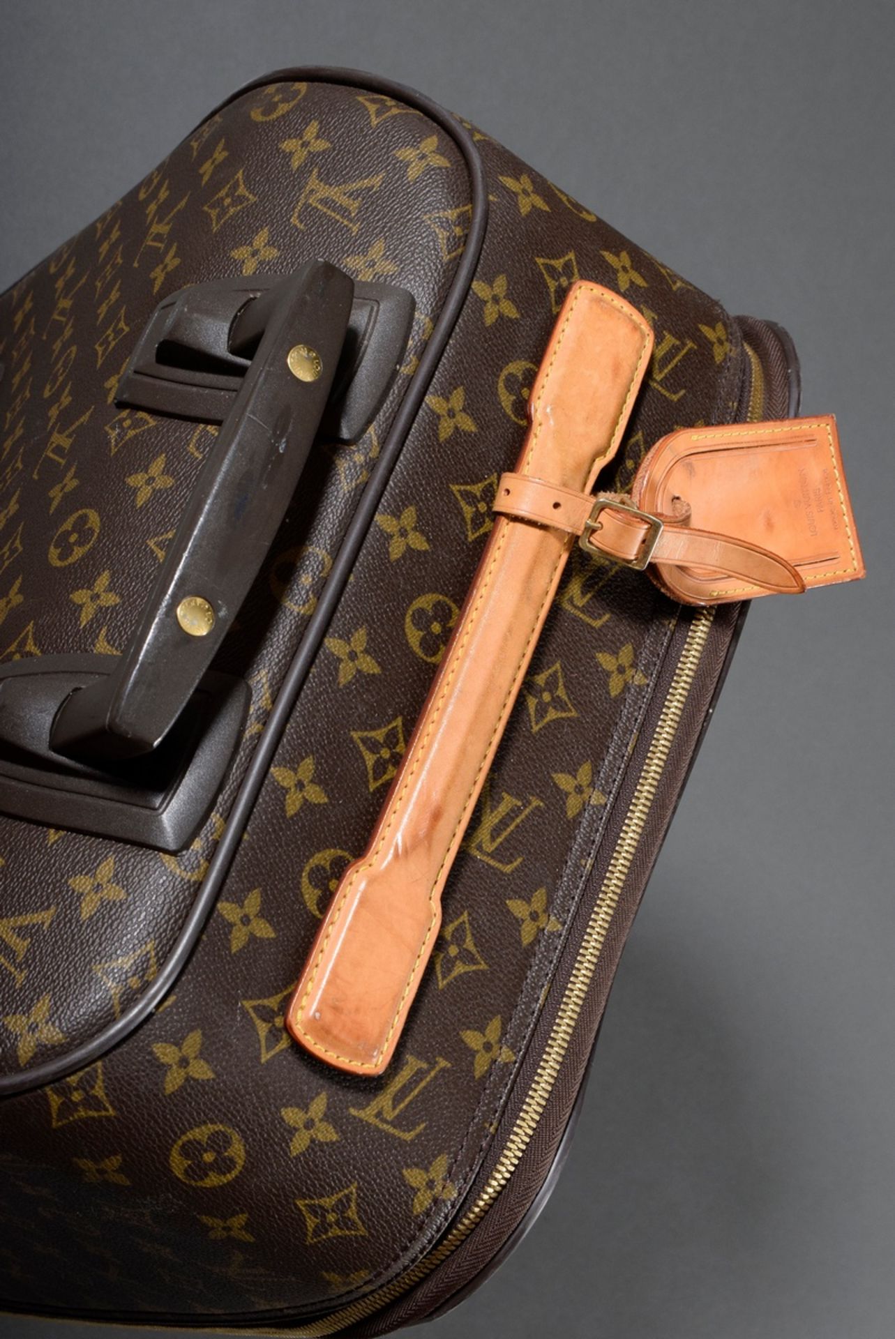 Louis Vuitton "Pégase 50" in "Monogram Canvas" with light cowhide details, gold-coloured hardware,  - Image 3 of 6