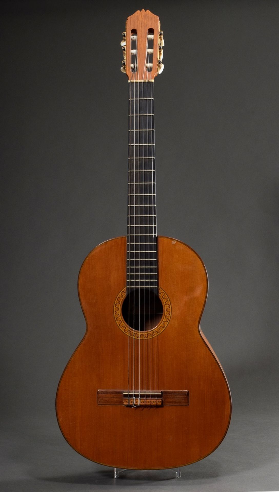 Classical guitar or Flamenco guitar, José Ramirez, Spain 1975, spruce top, back and sides of West I - Image 2 of 25