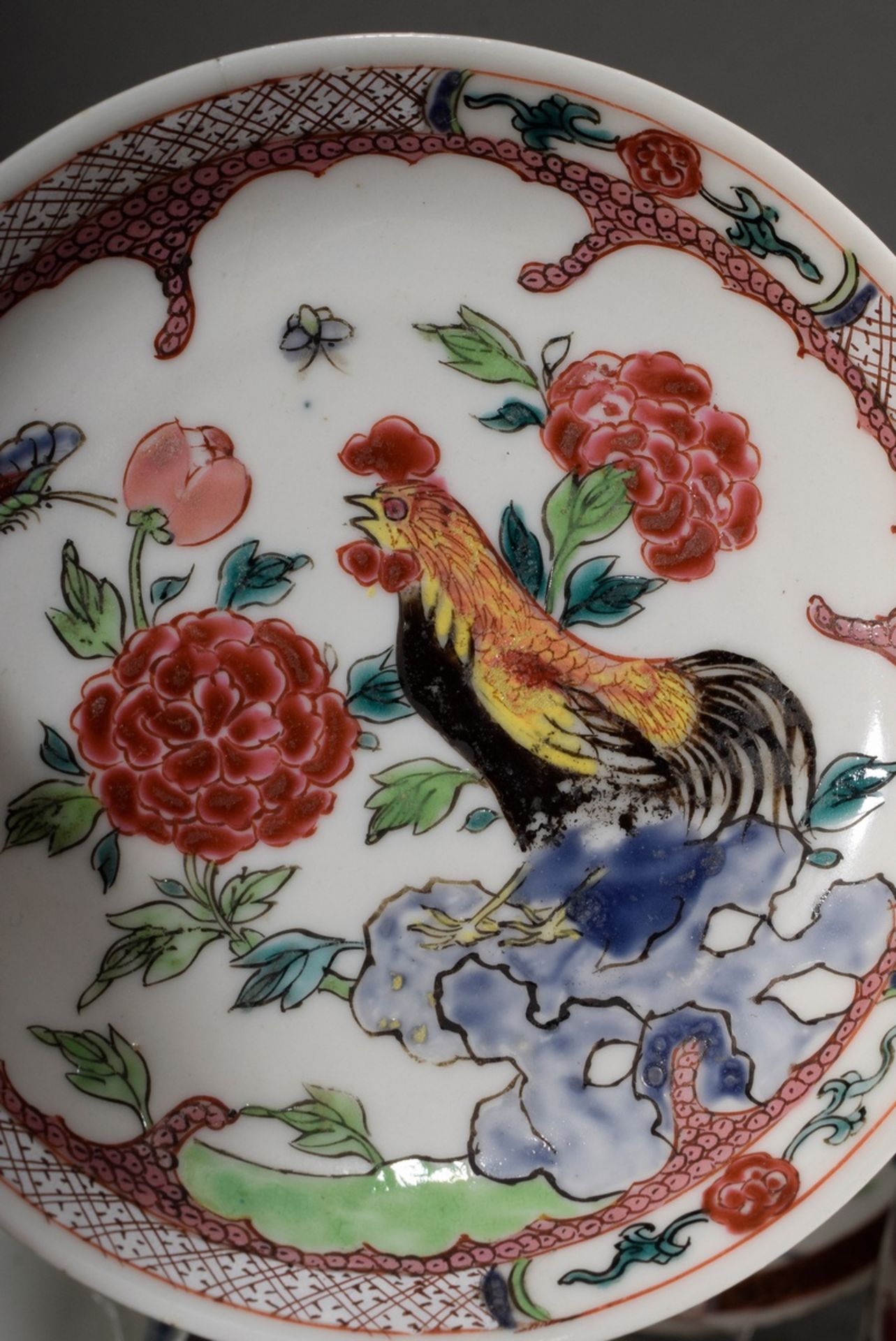 15 Diverse Teile chinesisches Porzellan: 2 Tassen (H. 6/6,5cm), 5 Koppchen (H. 3,6/4cm), 1 fünfecki - Bild 7 aus 14