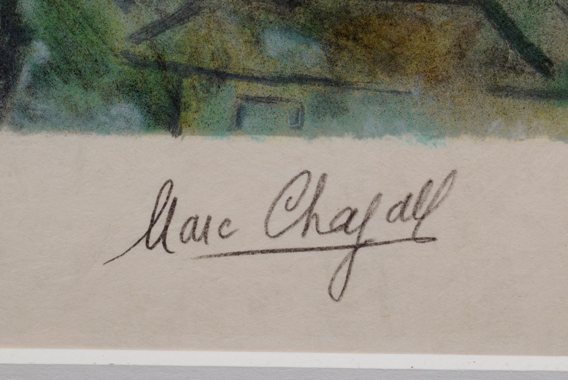 Chagall, Marc (1887-1985) "Bouquet de Fleurs" 1983, color lithograph, LXXI/CCL, num./stampsign. on  - Image 3 of 7