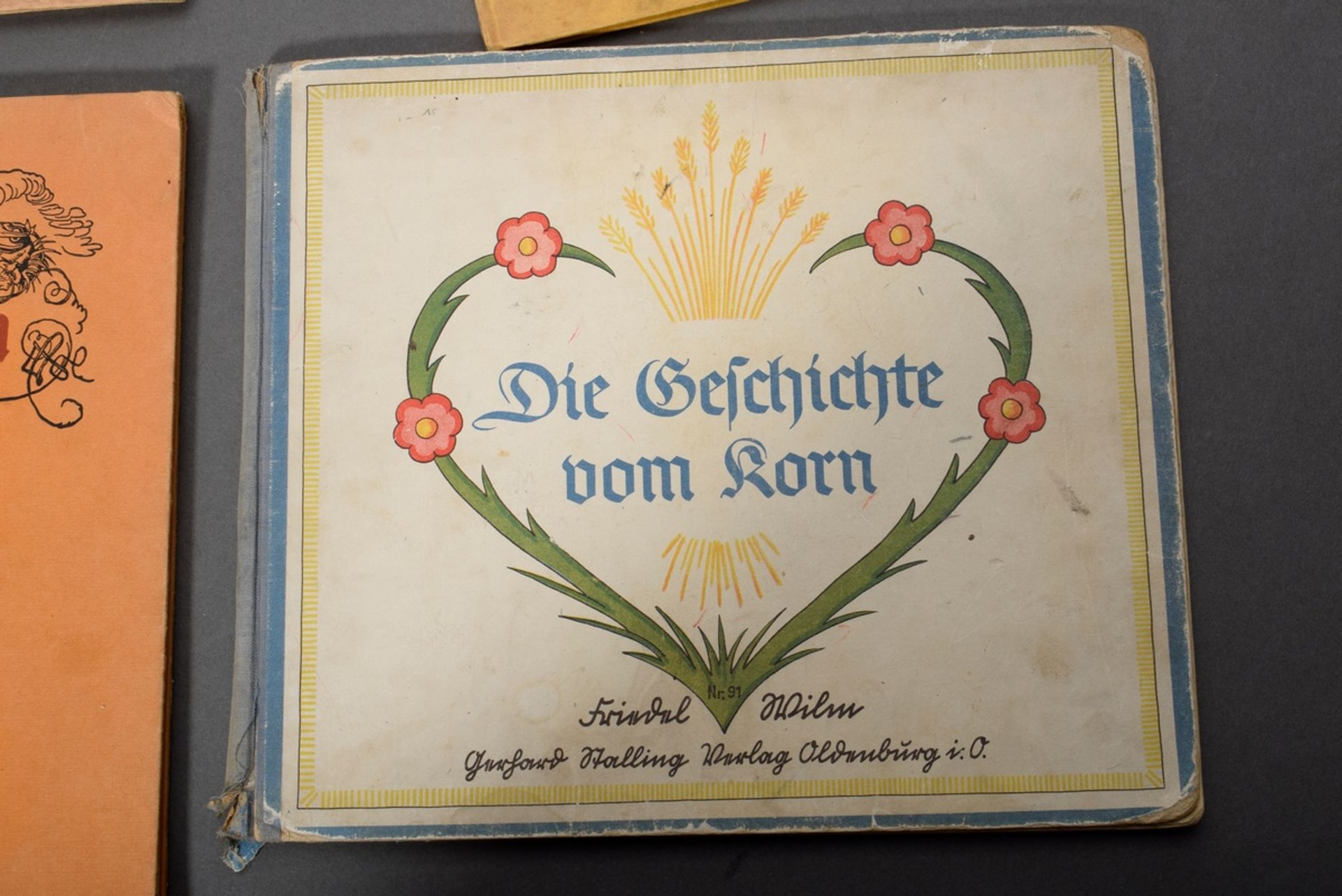 8 Various children's books: Adolf Holst "Hochzeit im Winkel"; 2x Wilhelm Busch "Schnaken und Schnur - Image 6 of 9
