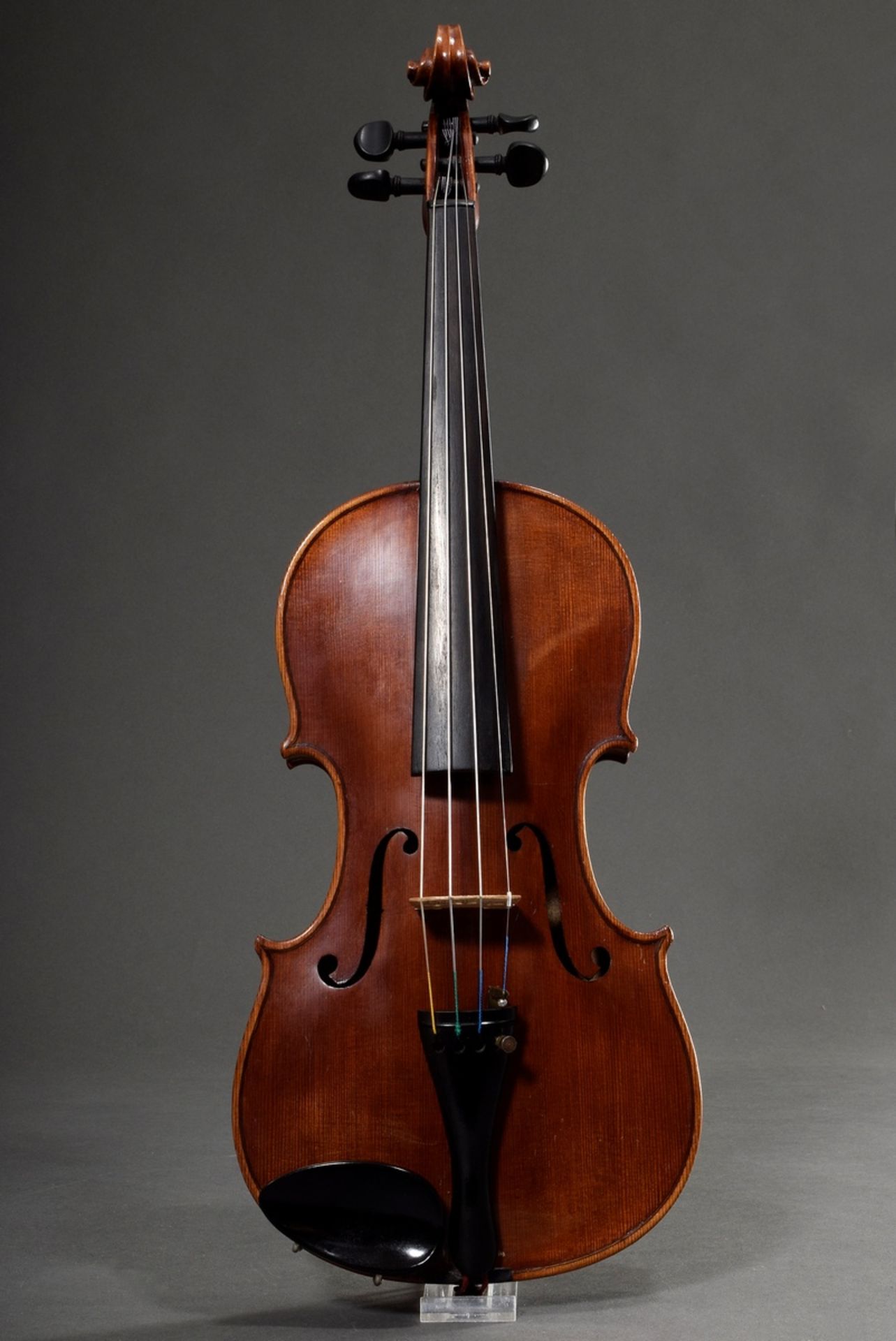 Violin, probably Heinrich Moritz Schuster, Markneukirchen 1st half of the 20th century, with case ( - Image 3 of 19