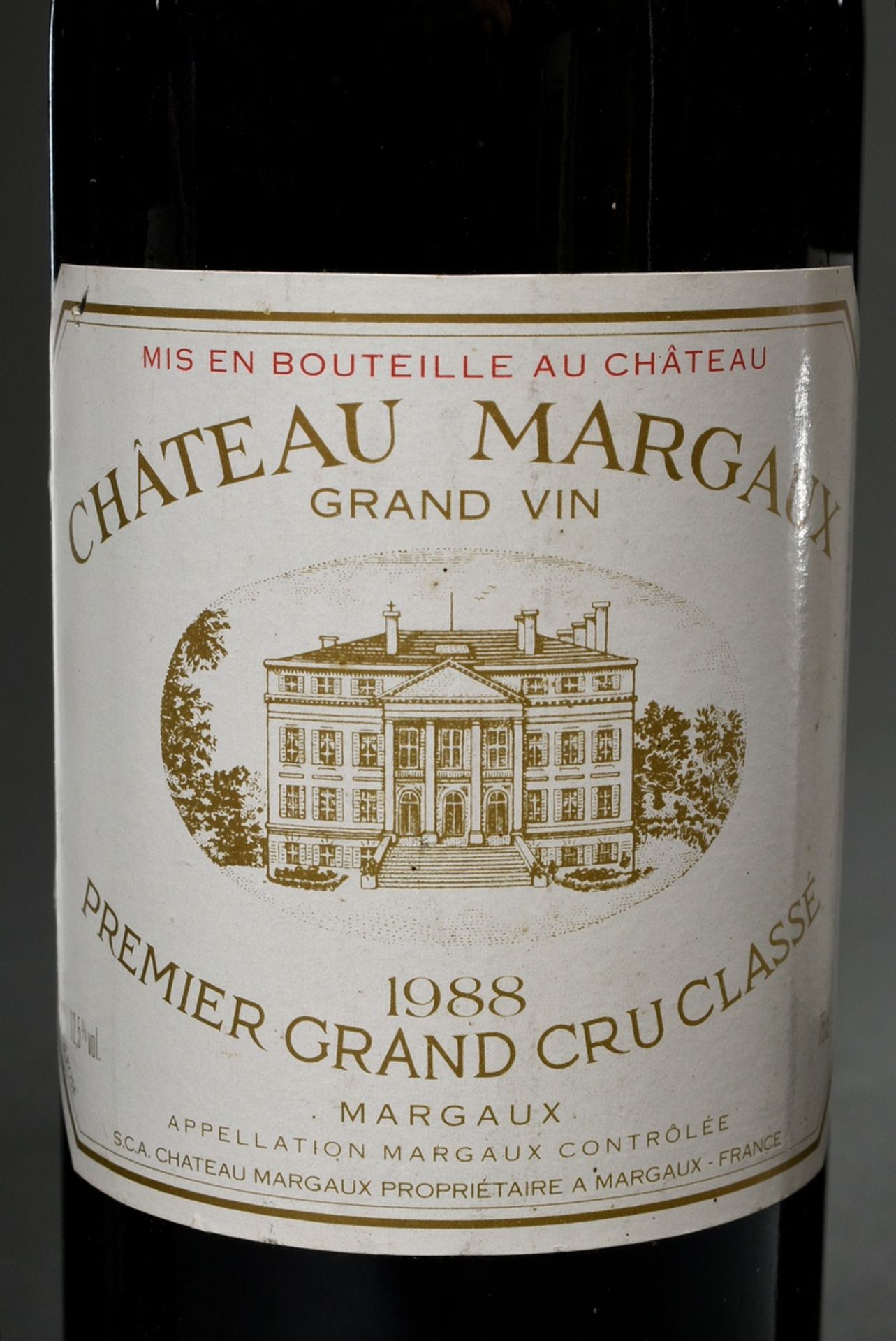 5 Diverse Flaschen Bordeaux Rotwein: 1x 1994 und 4x 1988 "Chateau Margaux", Premier Grand Cru Class - Bild 2 aus 5