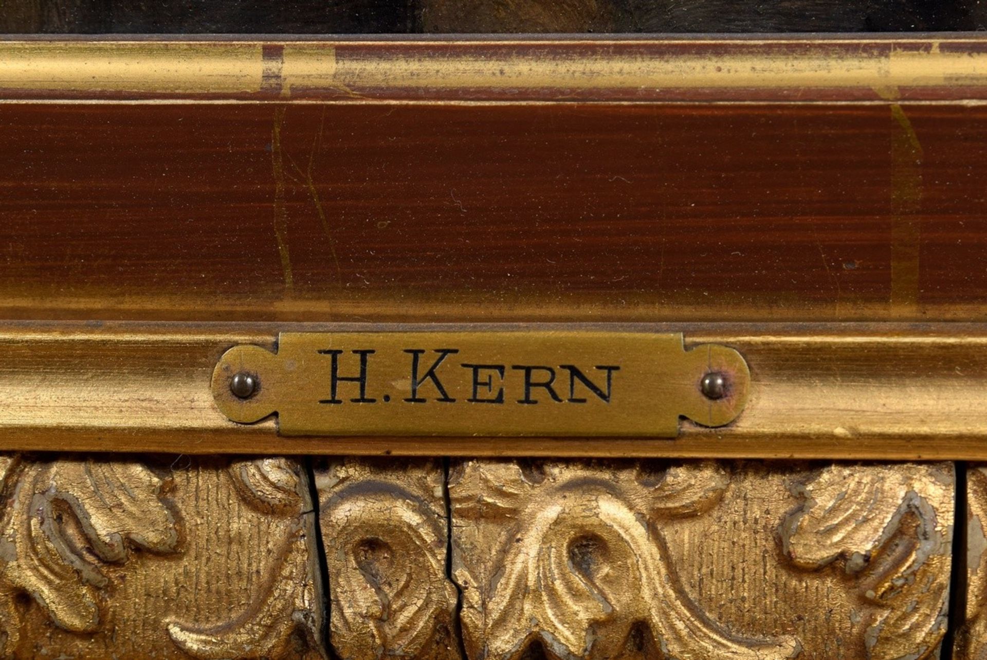 Pair of Kern, Hermann (1838-1912) "Drinking Musician" 1903 and "Toasting Botanist", oil/wood, each  - Image 6 of 23