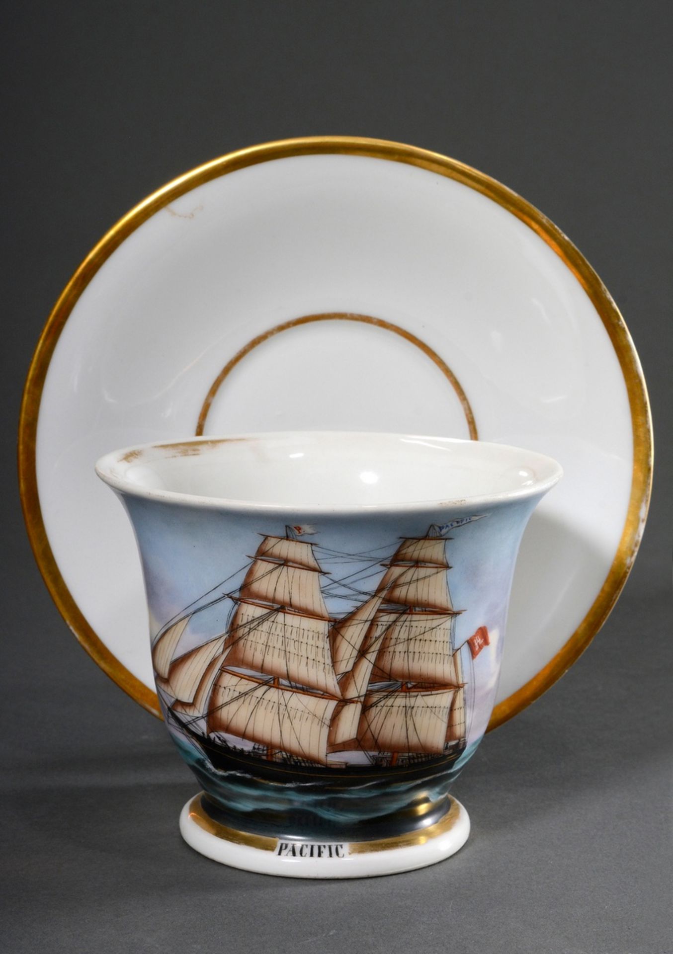 Captain's cup/UT: Brigg "Pacific", built by Schau & Oltmanns/Geestemünde 1860, captains: T. Fedders