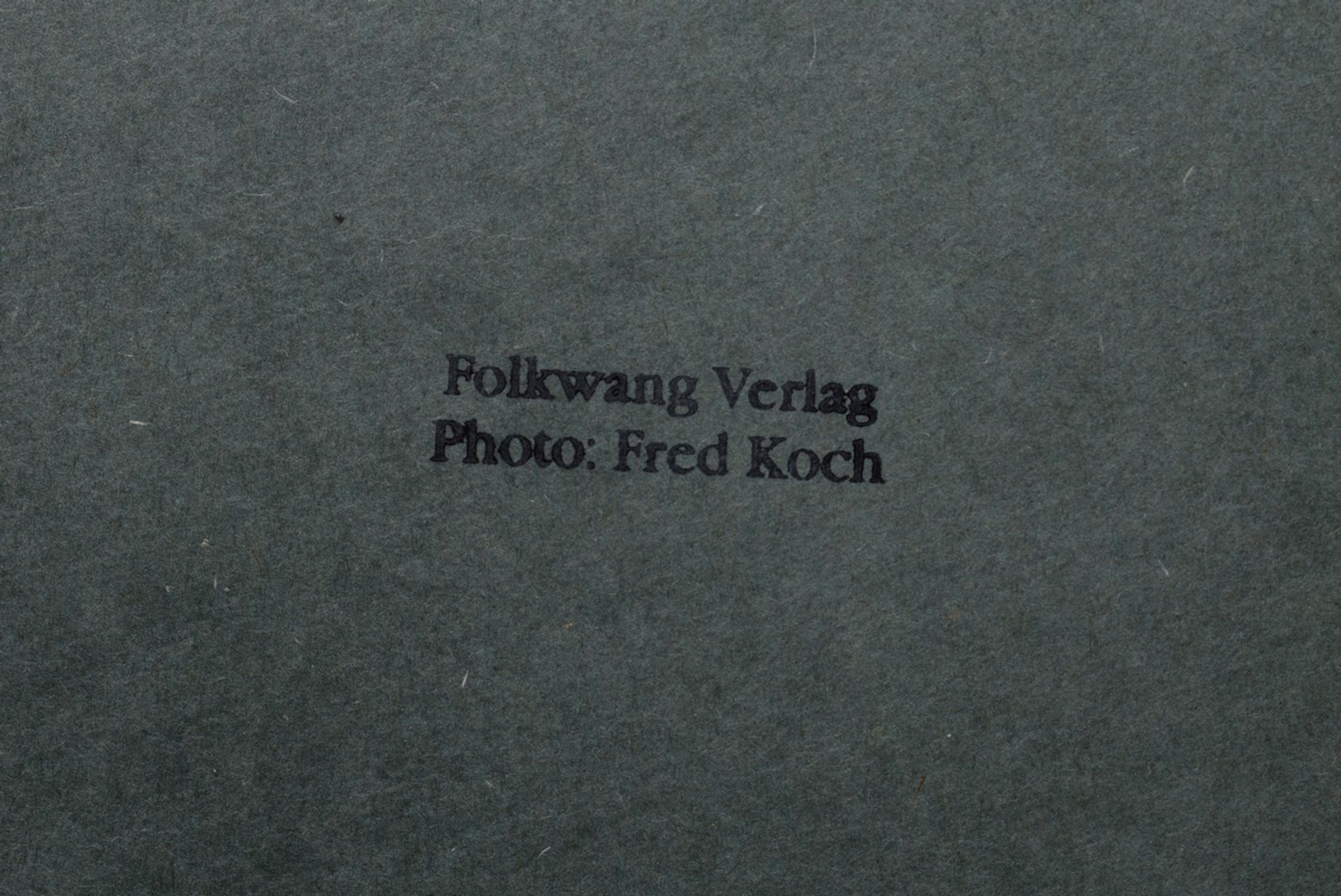 6 Koch, Fred (1904-1947) "Ice Crystals, Mushrooms, Animals", photographs mounted on cardboard, insc - Image 9 of 20