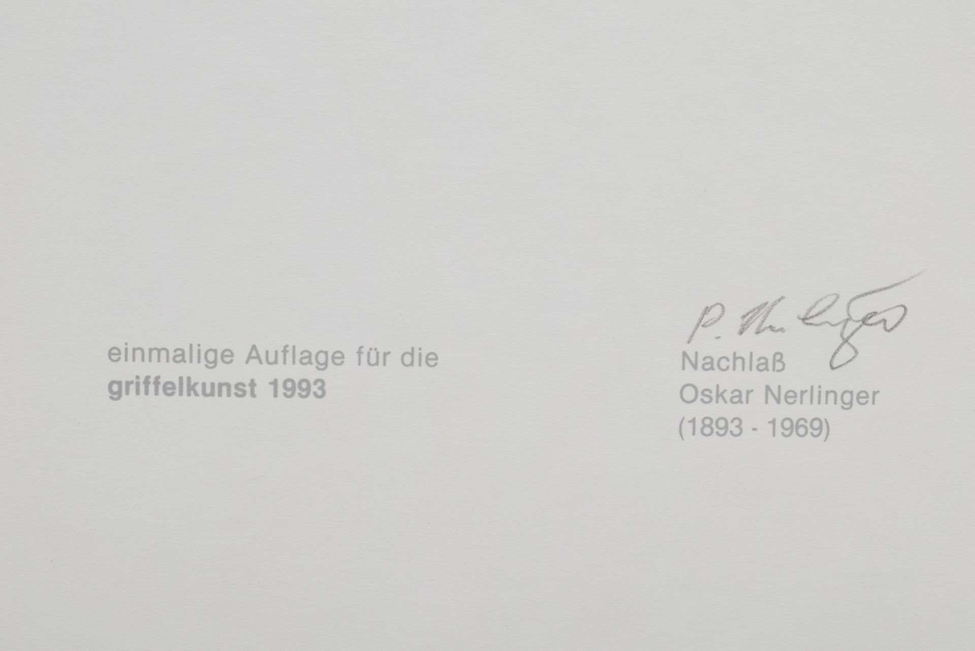 2 Nerlinger, Oskar (1893-1969) "Nocturnal Road" and "Motorcycle Races" 1925-28/1993, photograms, Gr - Image 5 of 5